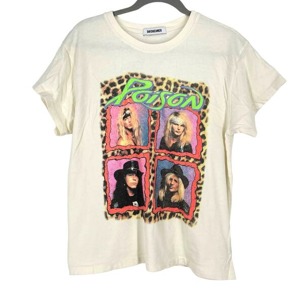Daydreamer Poison Talk Dirty To Me Tour Tee Short Sleeve Medium Cream - Picture 8 of 8